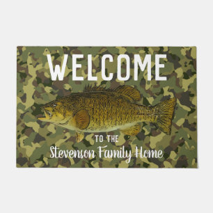 Begrüßung der Camouflage "Smallmouth Bass" Fußmatte