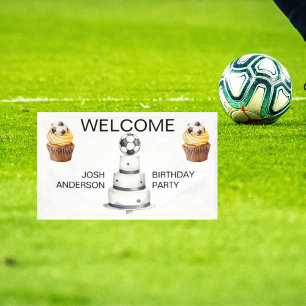 Begrüßung der Geburtstagsparty der Signatur Banner