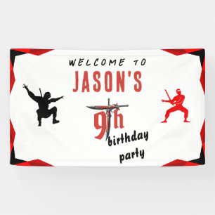 Begrüßung der Geburtstagsparty des Red Sword Boys Banner
