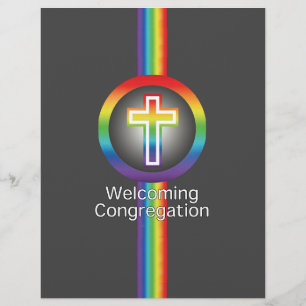 Begrüßung der Kongregation Christentum Flyer