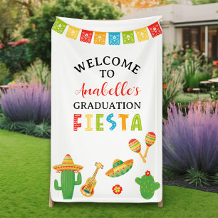 Begrüßung der mexikanischen Fiesta Graduation Part Banner