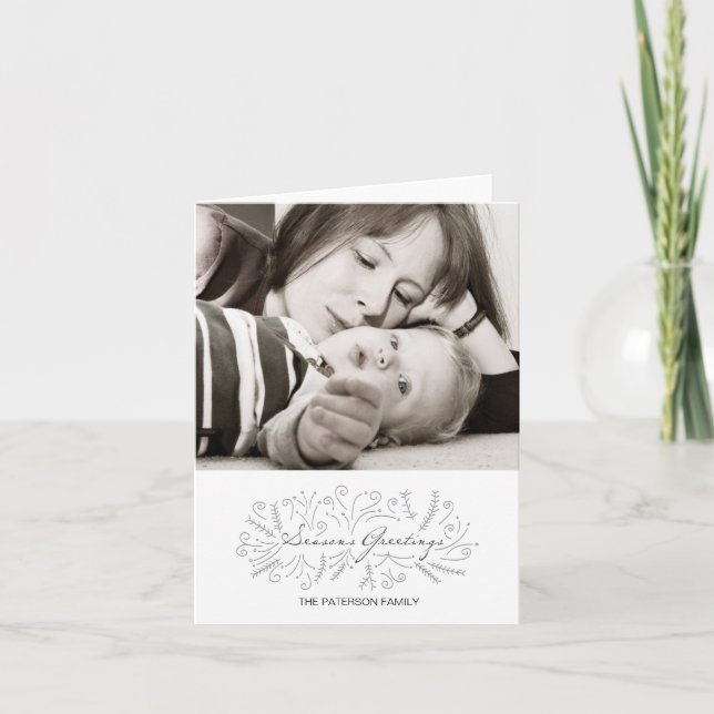 Begrüßung der Saison Feiertagskarte (Vorderseite)