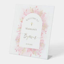 Begrüßung der Taufe Sockelschild