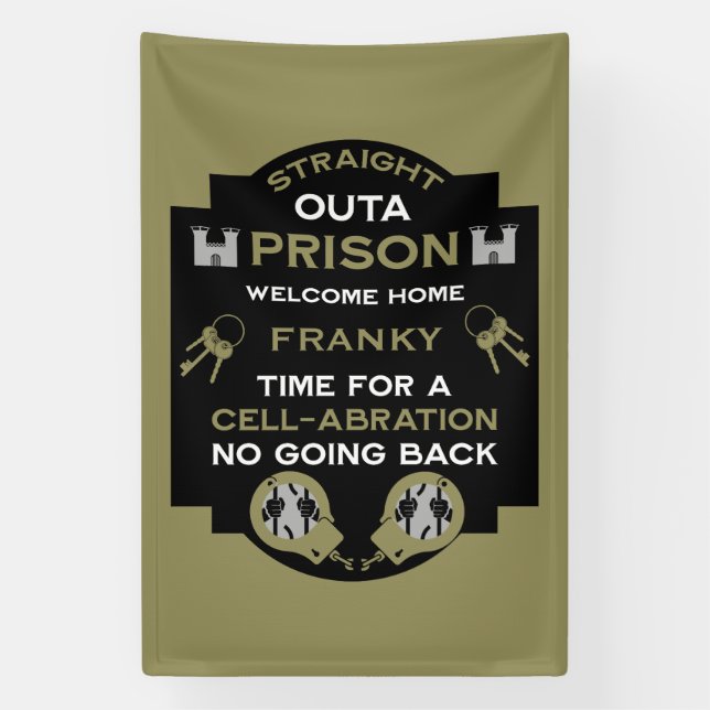 Begrüßung der Zuhause aus dem Gefängnis Banner (Vertikal)