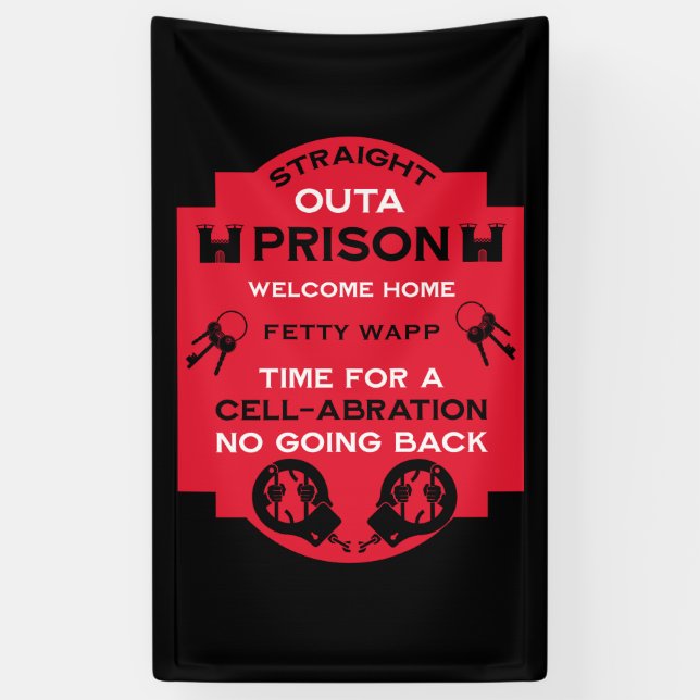 Begrüßung der Zuhause aus dem Gefängnis Banner (Vertikal)