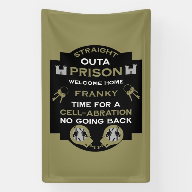 Begrüßung der Zuhause aus dem Gefängnis Banner (Vertikal)