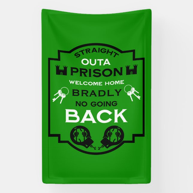 Begrüßung der Zuhause aus dem Gefängnis Banner (Vertikal)