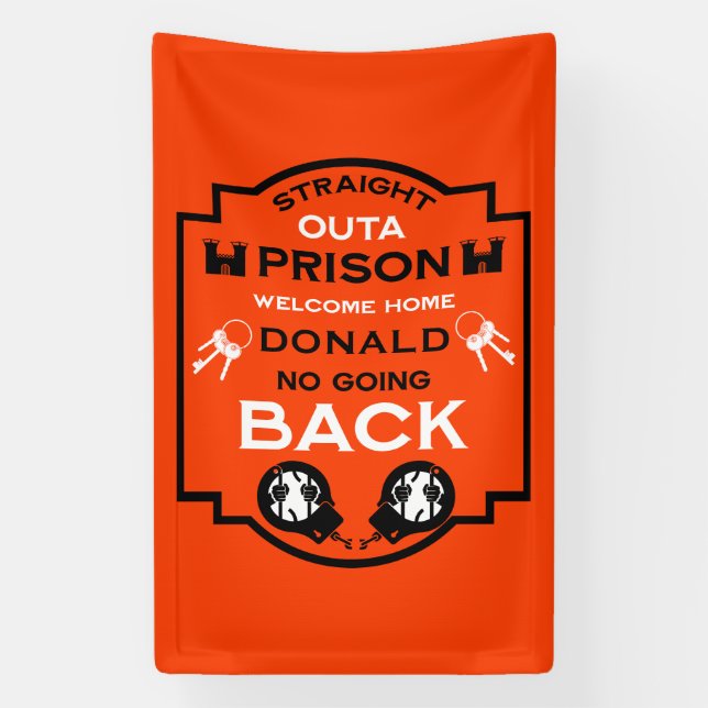 Begrüßung der Zuhause aus dem Gefängnis Banner (Vertikal)