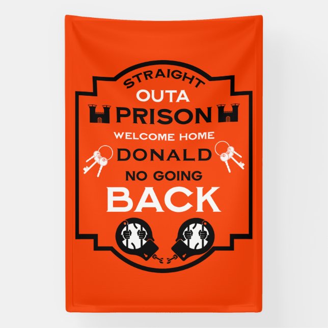 Begrüßung der Zuhause aus dem Gefängnis Banner (Vertikal)