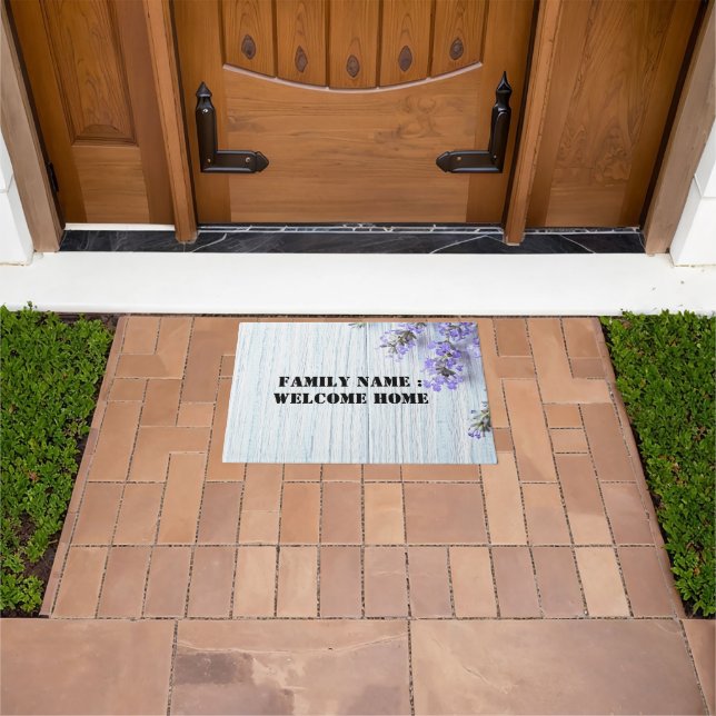 Begrüßung der Zuhause vor der Haustür Fußmatte (Außenbereich)