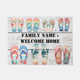 Begrüßung der Zuhause vor der Haustür Fußmatte