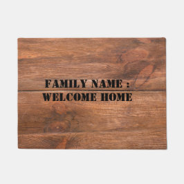 Begrüßung der Zuhause vor der Haustür Fußmatte