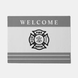 Begrüßung des Feuerwehrmanns  Fußmatte