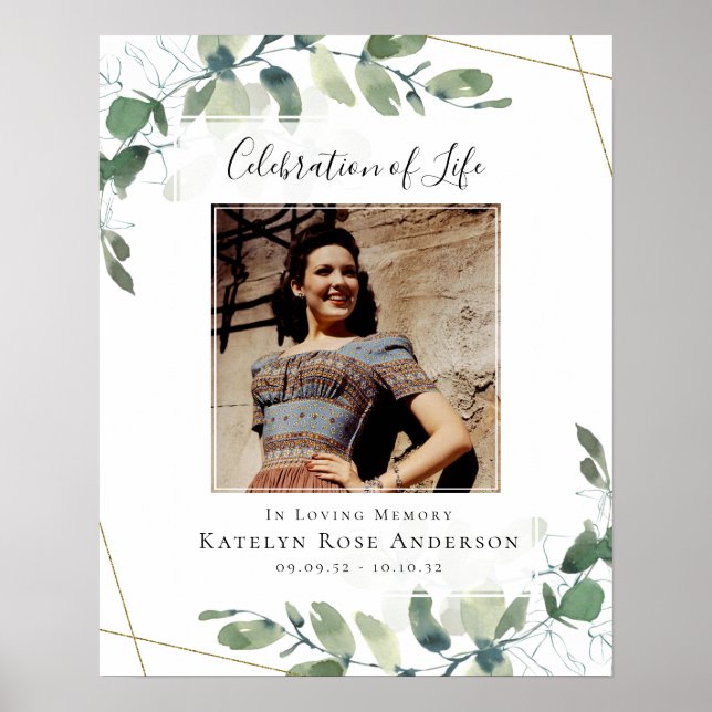 Begrüßung des Fotos des Lebens Begrüßungszeichen Poster (Vorne)