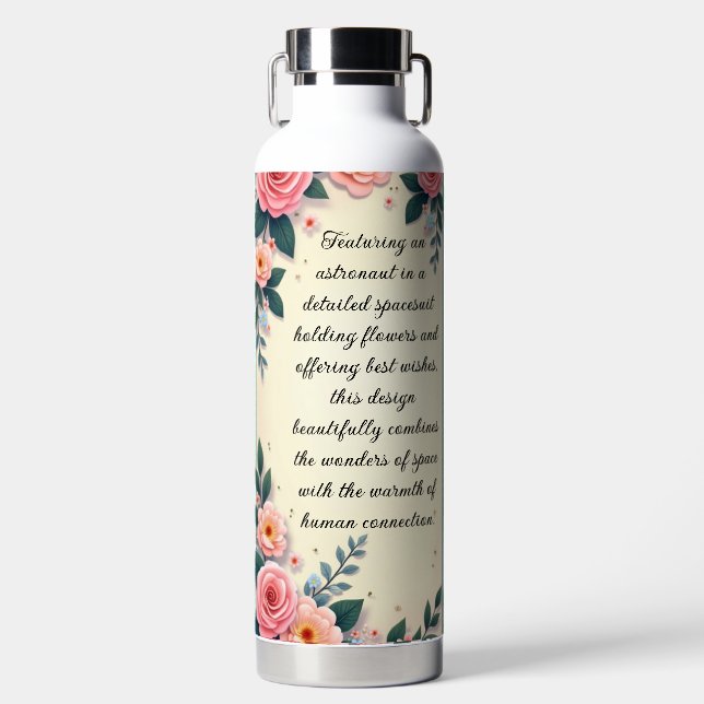 Begrüßung des Spaceman Trinkflasche (Vorderseite)