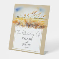 Begrüßung des Westerns "Watercolor Wheat Floral"