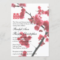 Begrüßung Frühlingssakura Double Happiness Hochzei