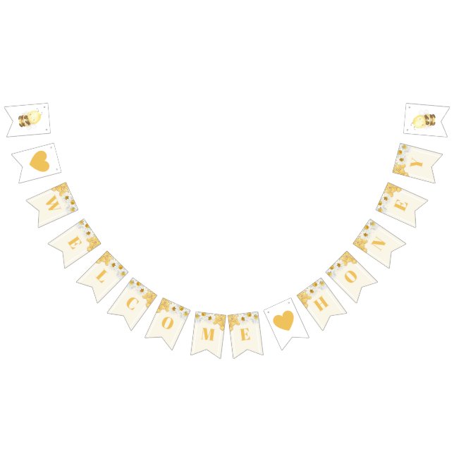 Begrüßung Honig Hummel Babee Dusche Sprinkle Wimpelkette (Alle)