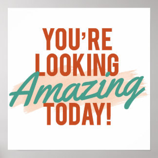 Begrüßung im Retro-Kompliment/Begrüßung Poster