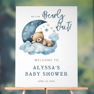 Begrüßung mit Baby-Dusche Acrylschild