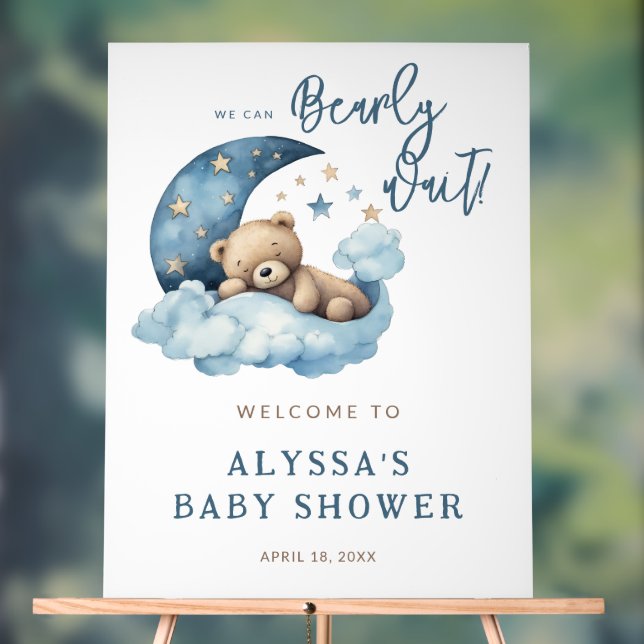 Begrüßung mit Baby-Dusche Acrylschild (Neutral)
