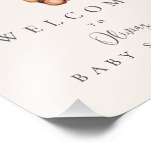 Begrüßung mit Baby-Dusche Fotodruck