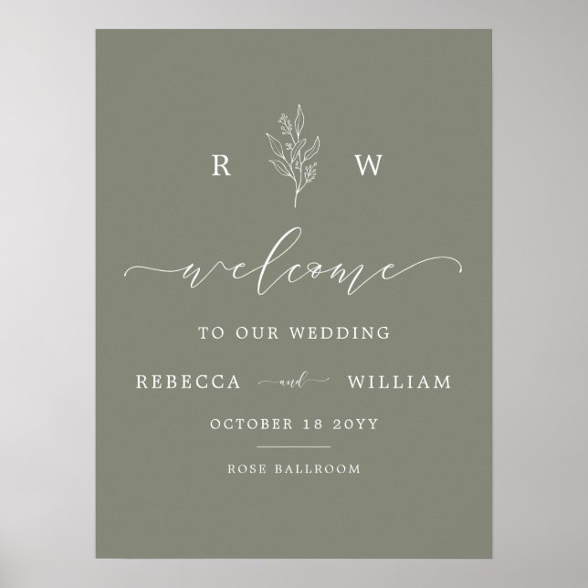 Begrüßung mit Begrüßungsschreiben für die grüne Bl Poster (Vorne)