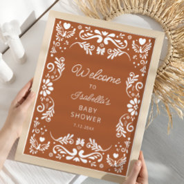 Begrüßung mit mexikanischer Babydusche Poster