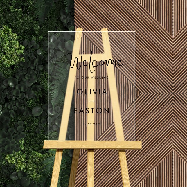 Begrüßung mit Whimsical Handgeschriebenen Acrylschild (Von Creator hochgeladen)