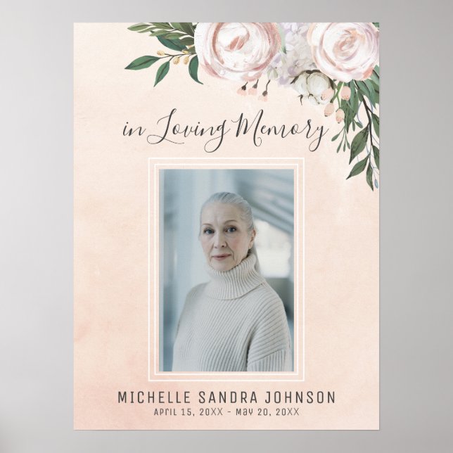 Begrüßung Pink Feier des Lebens Begrüßungszeichen Poster (Vorne)