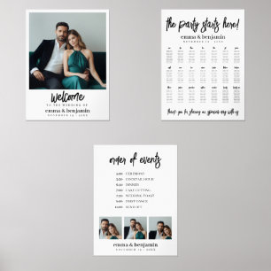 Begrüßung - Sitzplan - Veranstaltungsorderung Bilderwand Sets