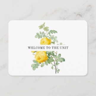 Begrüßung und Abschied Begleitkarte