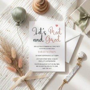 Begrüßung und Begrüßung der Neugeborenen Begrüßung Einladung