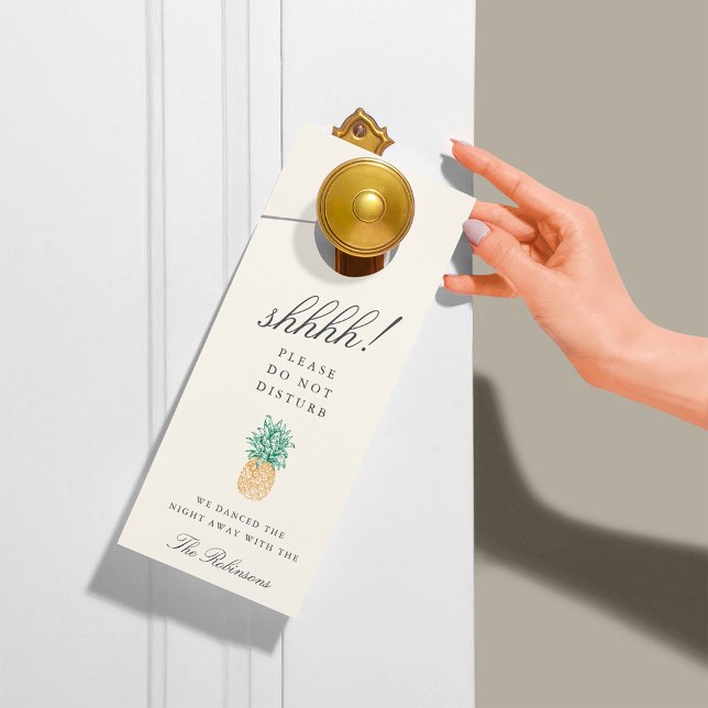 Begrüßung Vintager Ananas/nicht stören Türanhänger (Von Creator hochgeladen)