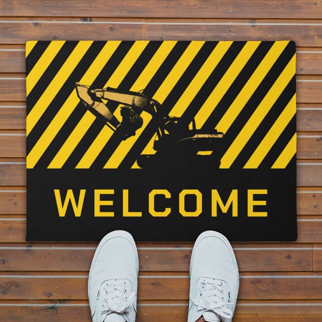 Begrüßung von Baubaggern Fußmatte (Von Creator hochgeladen)