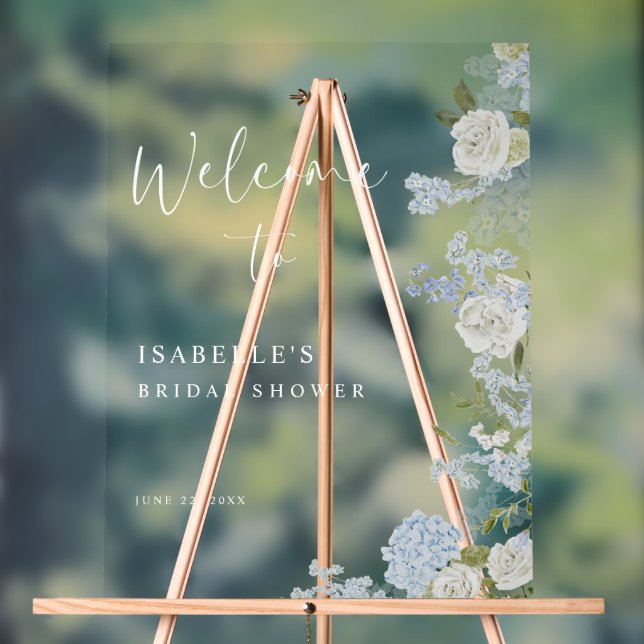 Begrüßung von Blaugrün Acrylschild (Neutral)