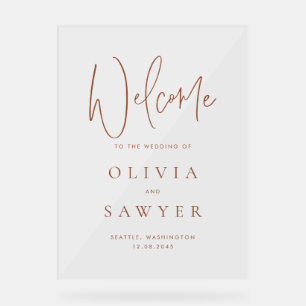 Begrüßung von Terracotta-Handschriften Acrylschild