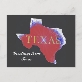 Begrüßung von texas Staat Postkarte