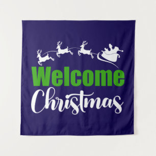 Begrüßung Weihnachten-85101 Wandteppich
