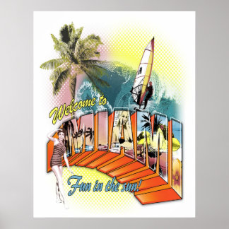 Begrüßung zu Miami Poster