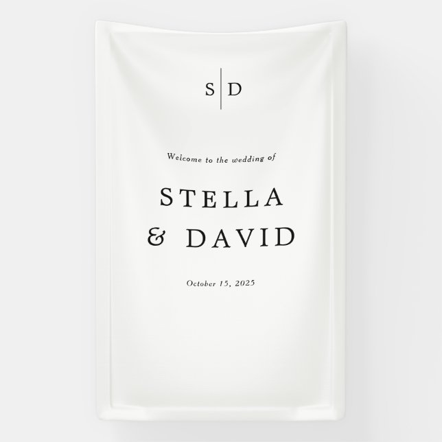 Begrüßungs-Vinyl-Banner Banner (Vertikal)