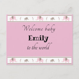 Begrüßungsbaby-Postkarte Postkarte