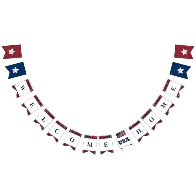 Begrüßungsbanner der Zuhause Wimpelkette (Alle)