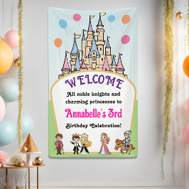 Begrüßungsbanner für Märchenprinzessin und Party Banner
