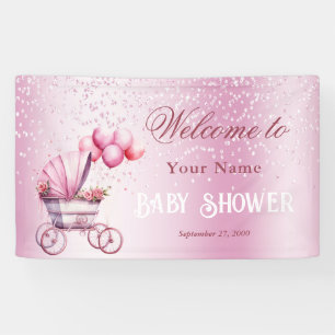 Begrüßungsbanner für rosa Stille Banner
