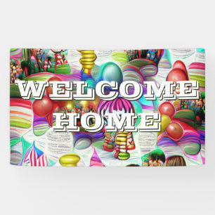 Begrüßungsbanner für Zuhause, speziell für Vinyl B Banner