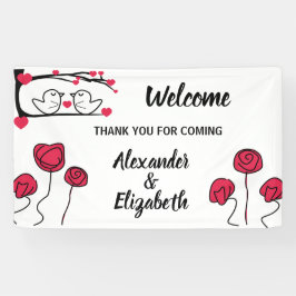 Begrüßungsbanner Liebesvogel Banner