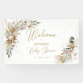 Begrüßungsbanner von Gold Boho/Bohemisch Baby Dusc Banner