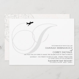 Begrüßungsbereit für die erste Hochzeitsfeier Einladung