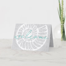 Begrüßungsbrief Beach Airbnb Card